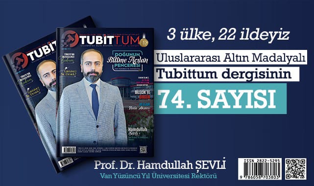 Altın Madalyalı Uluslararası Tubittum Dergisinin kapağında Prof.Dr. Hamdullah ŞEVLİ yer aldı